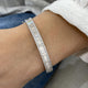 Diamond Bangle Bracelet 4.98 Carat White Gold 14K