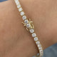 Diamond Tennis Bracelet 5.13 Carat Rose Gold 14K