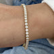 Diamond Tennis Bracelet 5.13 Carat Rose Gold 14K
