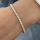 Diamond Tennis Bracelet 5.13 Carat Rose Gold 14K