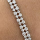 Diamond Tennis Bracelet 3.62 Carat White Gold 14K