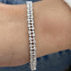 Diamond Tennis Bracelet 3.62 Carat White Gold 14K