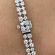 Diamond Tennis Bracelet 3.62 Carat White Gold 14K
