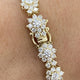 Diamond Tennis Bracelet 7.21 Carat Yellow Gold 14K