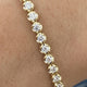 Diamond Tennis Bracelet 3.23 Carat Yellow Gold 14K