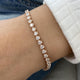 Diamond Tennis Bracelet 3.23 Carat Rose Gold 14K