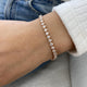 Diamond Tennis Bracelet 3.23 Carat Rose Gold 14K