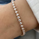 Diamond Tennis Bracelet 3.23 Carat Rose Gold 14K
