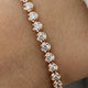 Diamond Tennis Bracelet 3.23 Carat Rose Gold 14K