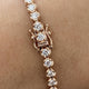 Diamond Tennis Bracelet 3.23 Carat Rose Gold 14K