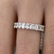 Diamond Eternity Ring 3.54 Carat White Gold 14K