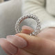 Diamond Eternity Ring 3.54 Carat White Gold 14K