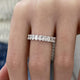 Diamond Eternity Ring 3.54 Carat White Gold 14K