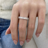 Diamond Eternity Ring 3.54 Carat White Gold 14K