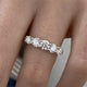 Diamond Stackable Ring 1.34 Carat White Gold 14K