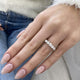 Diamond Stackable Ring 1.34 Carat White Gold 14K