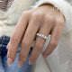 Diamond Stackable Ring 1.34 Carat White Gold 14K