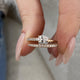 Diamond Wrap Ring 0.60 Carat Rose Gold 14K