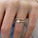 Diamond Wrap Ring 0.60 Carat Rose Gold 14K