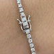 Diamond Tennis Bracelet 2.93 Carat White Gold 14K