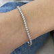 Diamond Tennis Bracelet 2.93 Carat White Gold 14K