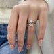 Diamond Wrap Ring 0.79 Carat White Gold 14K