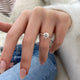 DN7660 Engagement Ring 2 carat, 18K gold