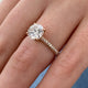 DN7660 Engagement Ring 2 carat, 18K gold