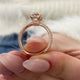 DN7660 Engagement Ring 2 carat, 18K gold