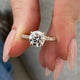 DN7660 Engagement Ring 2 carat, 18K gold