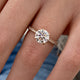 DN7660 Engagement Ring 2 carat, 18K gold