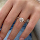 DN7660 Engagement Ring 2 carat, 18K gold