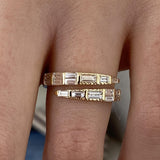 Diamond Wrap Ring 1.05 Carat Yellow Gold 14K