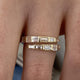 Diamond Wrap Ring 1.05 Carat Yellow Gold 14K