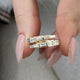 Diamond Wrap Ring 1.05 Carat Yellow Gold 14K
