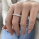Diamond Eternity Ring 3.65 Carat White Gold 14K