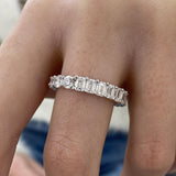 Diamond Eternity Ring 3.65 Carat White Gold 14K