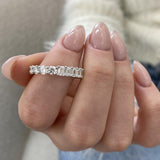 Diamond Eternity Ring 3.65 Carat White Gold 14K