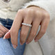 Diamond Eternity Ring 3.65 Carat White Gold 14K