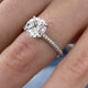 DN7619 Engagement Ring 2.50 carat, 18K gold