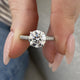 DN7619 Engagement Ring 2.50 carat, 18K gold