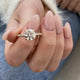 DN7668 Engagement Ring 2.50 carat, 18K gold