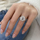 DN7681 Engagement Ring 6 carat, 18K gold