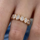Diamond Eternity Ring 4.12 Carat Rose Gold 14K