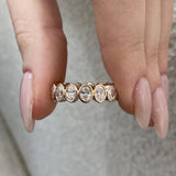 Diamond Eternity Ring 4.12 Carat Rose Gold 14K