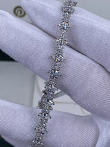 Diamond Tennis Bracelet 6.10 ct TCW, White Gold