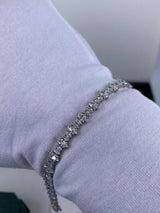 Diamond Tennis Bracelet 6.10 ct TCW, White Gold