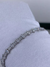 Diamond Tennis Bracelet 6.10 ct TCW, White Gold
