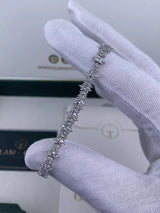 Diamond Tennis Bracelet 6.10 ct TCW, White Gold