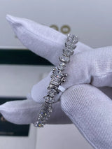 Diamond Tennis Bracelet 6.10 ct TCW, White Gold